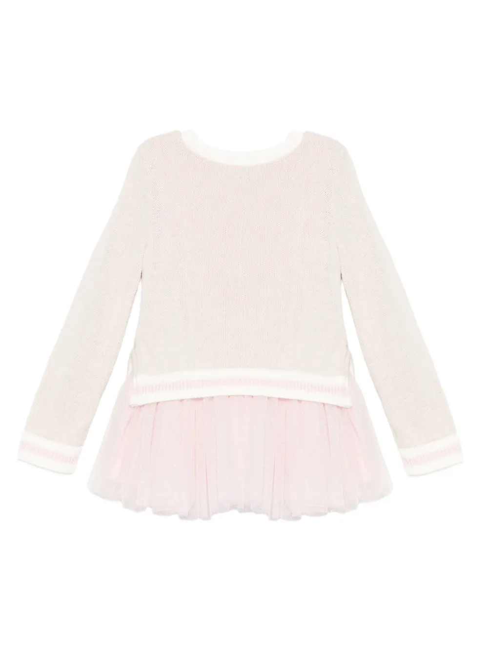 Lapin House Gelaagde jurk set met tule - Roze