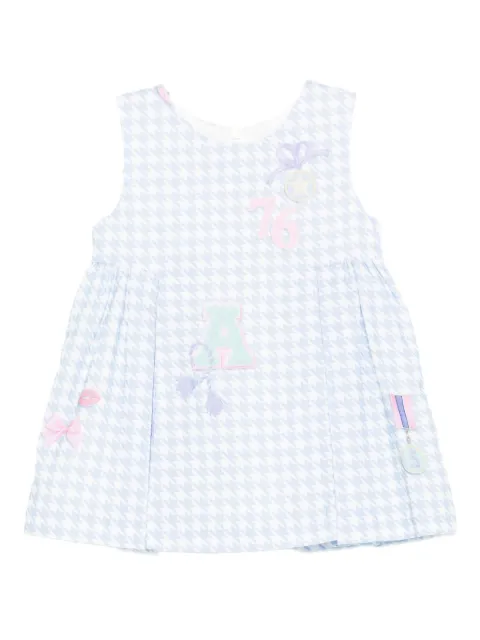 Lapin House robe sans manches à motif pied-de-poule