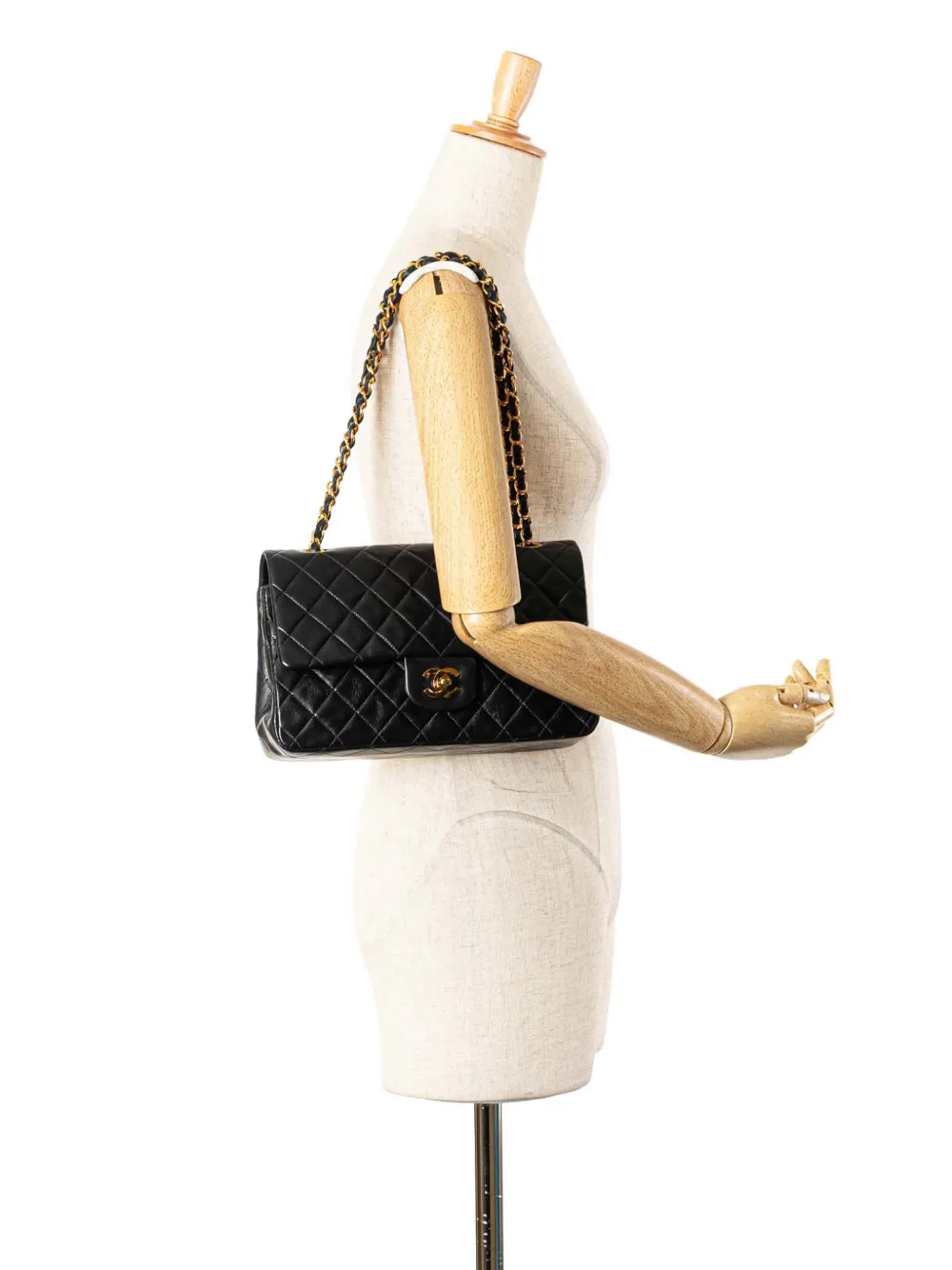 CHANEL Pre-Owned 1991-1994 Medium Classic Lambskin Double Flap shoulder bag | Pre-Owned | Image 2