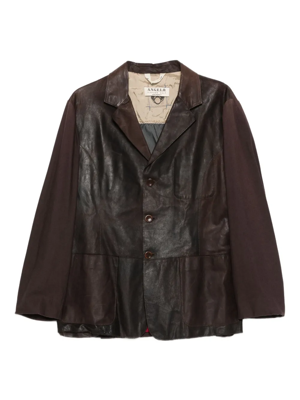 A.N.G.E.L.O. Vintage Cult 2000s パネル ジャケット - ブラウン A.N.G.E.L.O. Vintage Cult 2000s パネル ジャケット - ブラウン