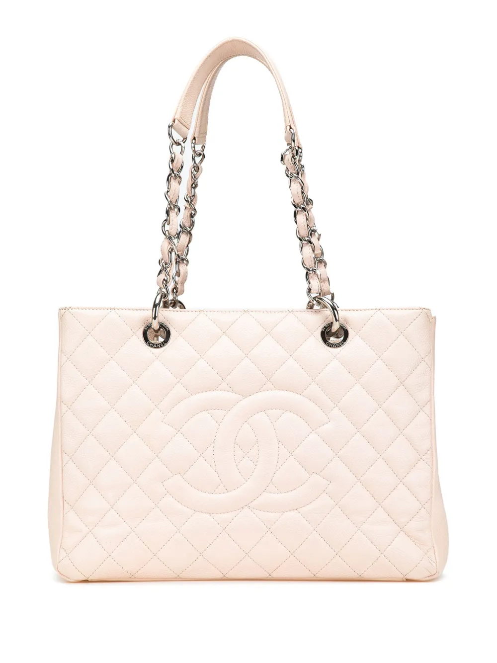 CHANEL Pre-Owned 2012-2013 キャビア グランド ショッピング トートバッグ - ブラウン CHANEL Pre-Owned 2012-2013 キャビア グランド ショッピング トートバッグ - ブラウン