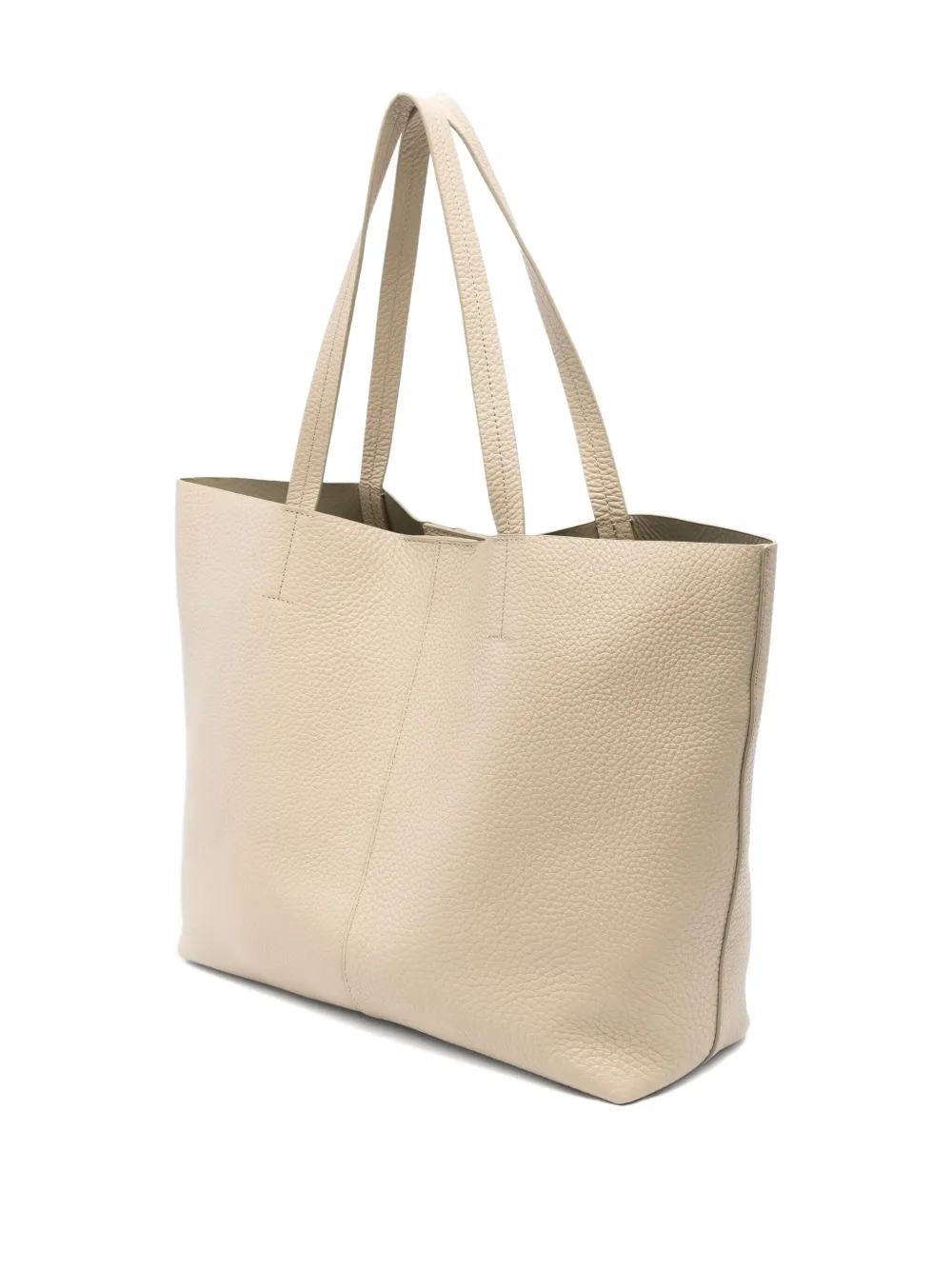 Marc O'Polo Celia leren shopper Beige