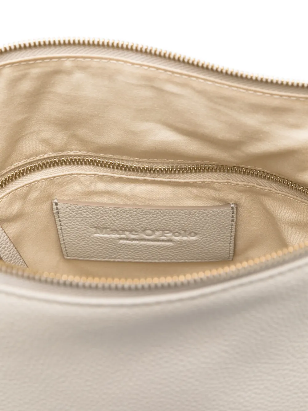 Marc O'polo Grained Leather Backpack In Neutral