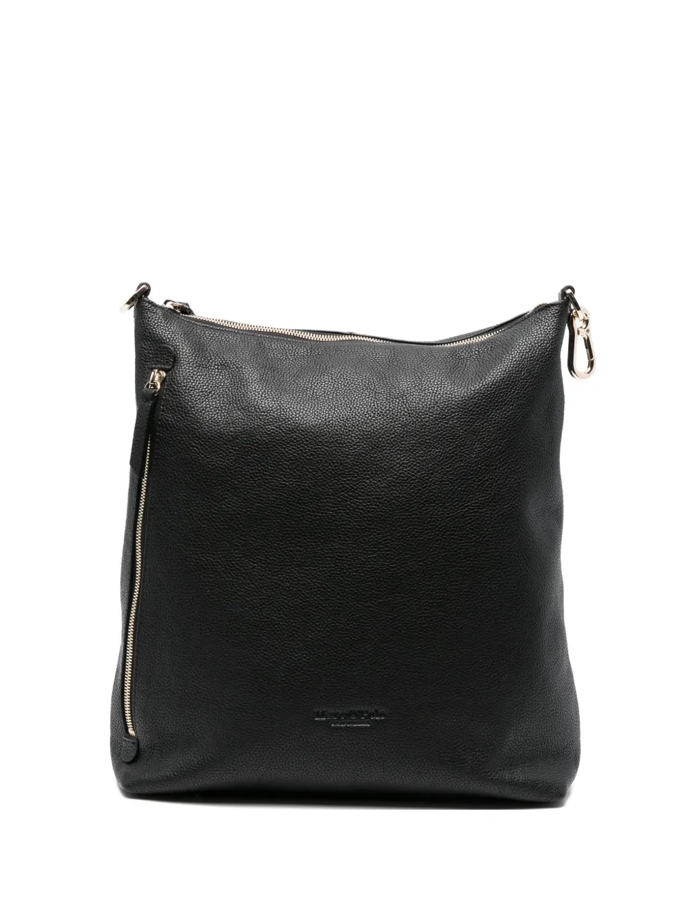 Marc O'Polo Haily drawstring leather backpack Zwart