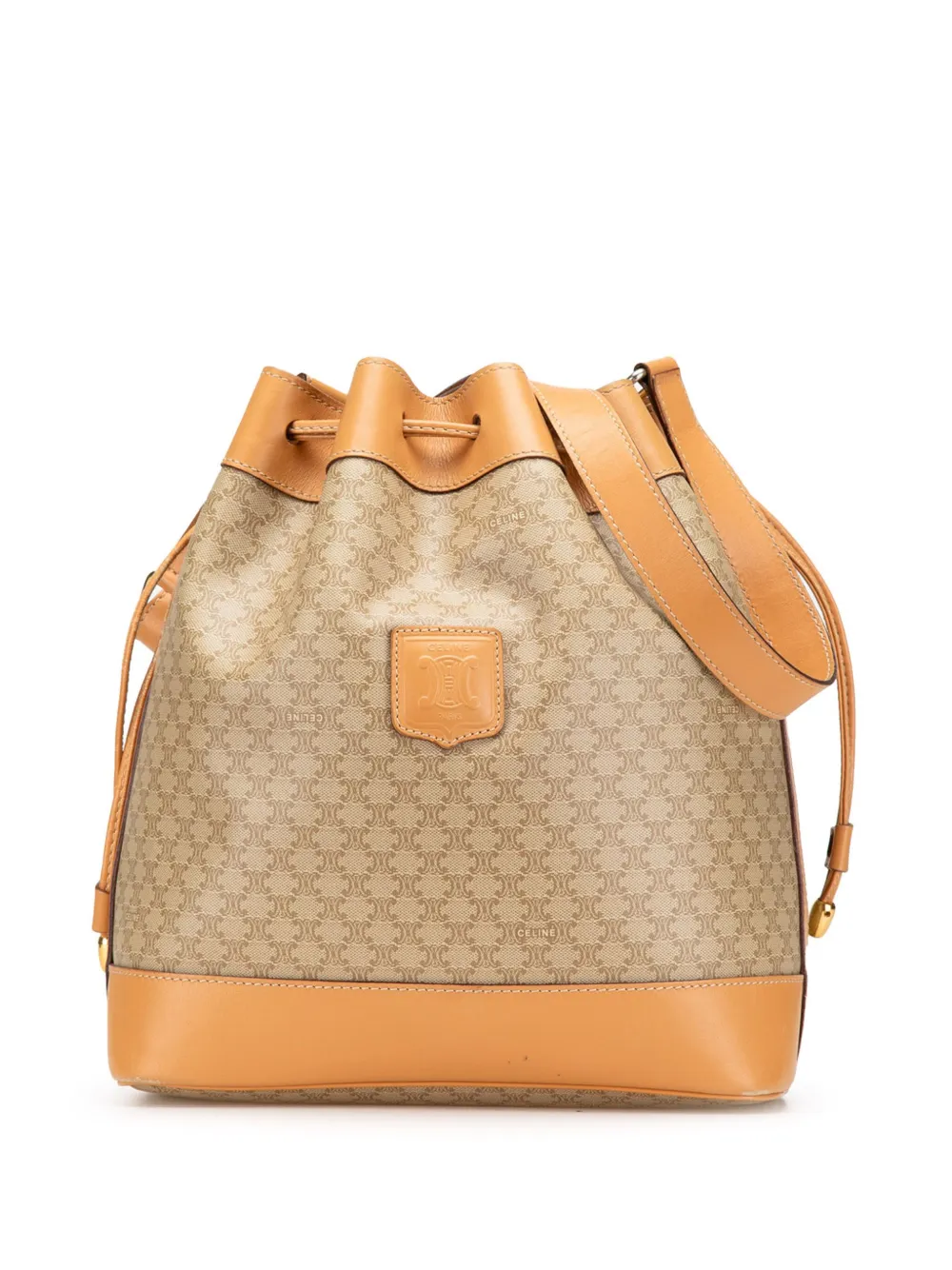 Céline Pre-Owned sac seau en toile enduite à lien de resserrage (2011) | marron | Image 1