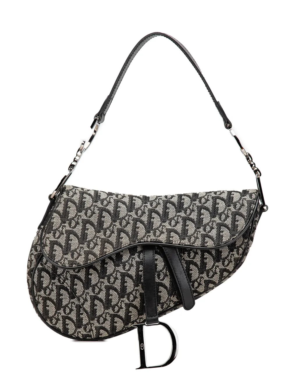 Christian Dior Pre-Owned 2002 Diorissimo Canvas Saddle Bag shoulder bag | Blue | Image 1