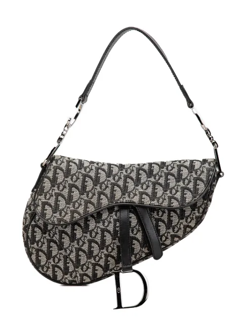 Christian Dior Pre-Owned 2002 Diorissimo Canvas Saddle Bag shoulder bag