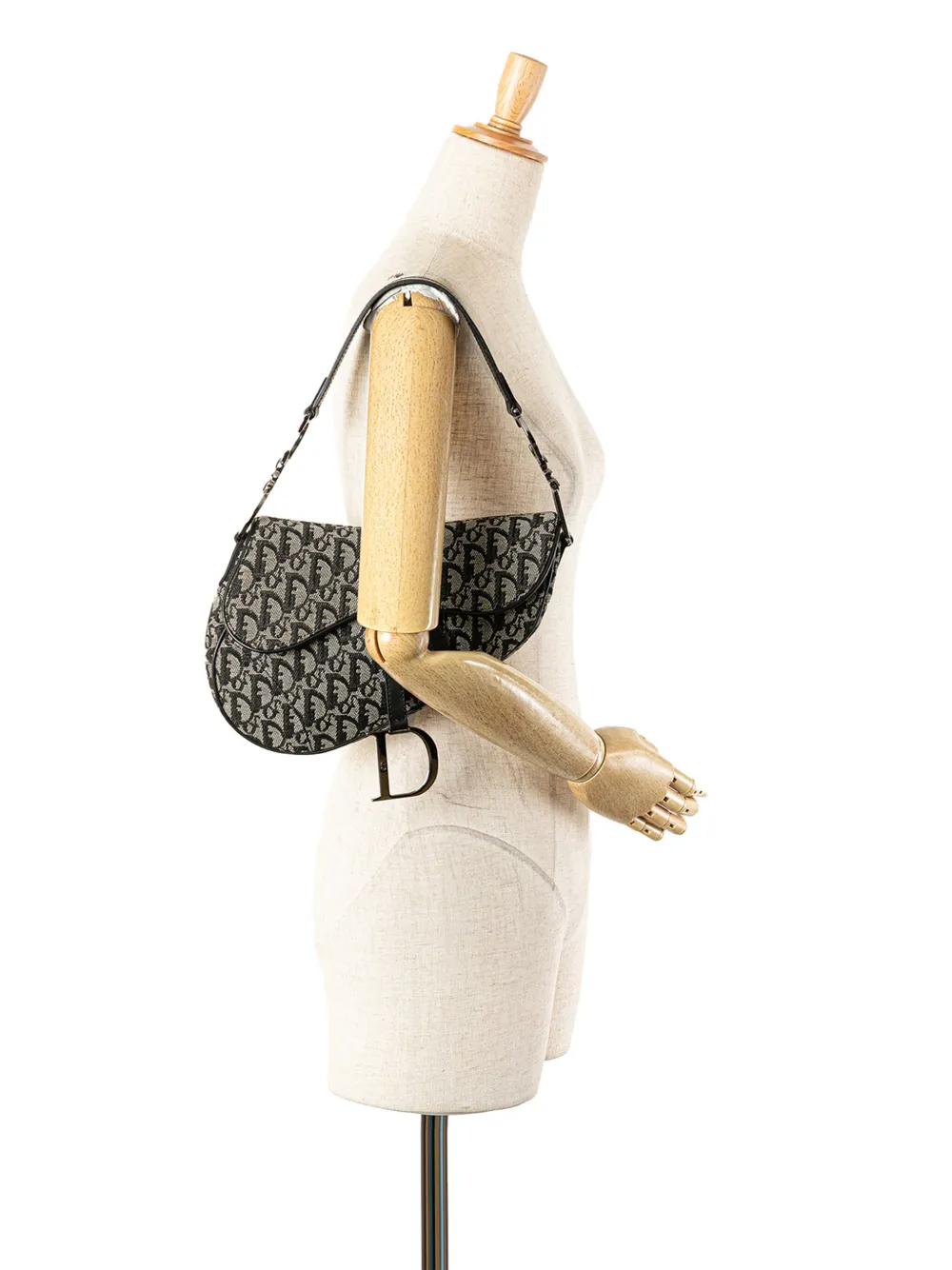 Christian Dior Pre-Owned 2002 Diorissimo Canvas Saddle Bag shoulder bag | Pre-Owned | Image 2