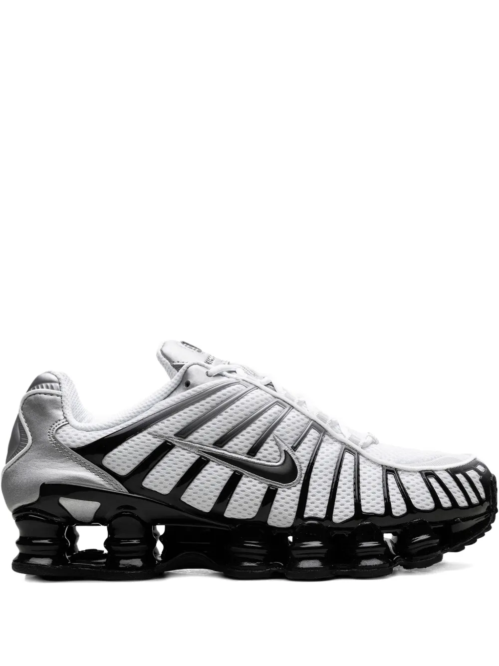 Nike Shox TL "Metallic Silver Black White" sneakers
