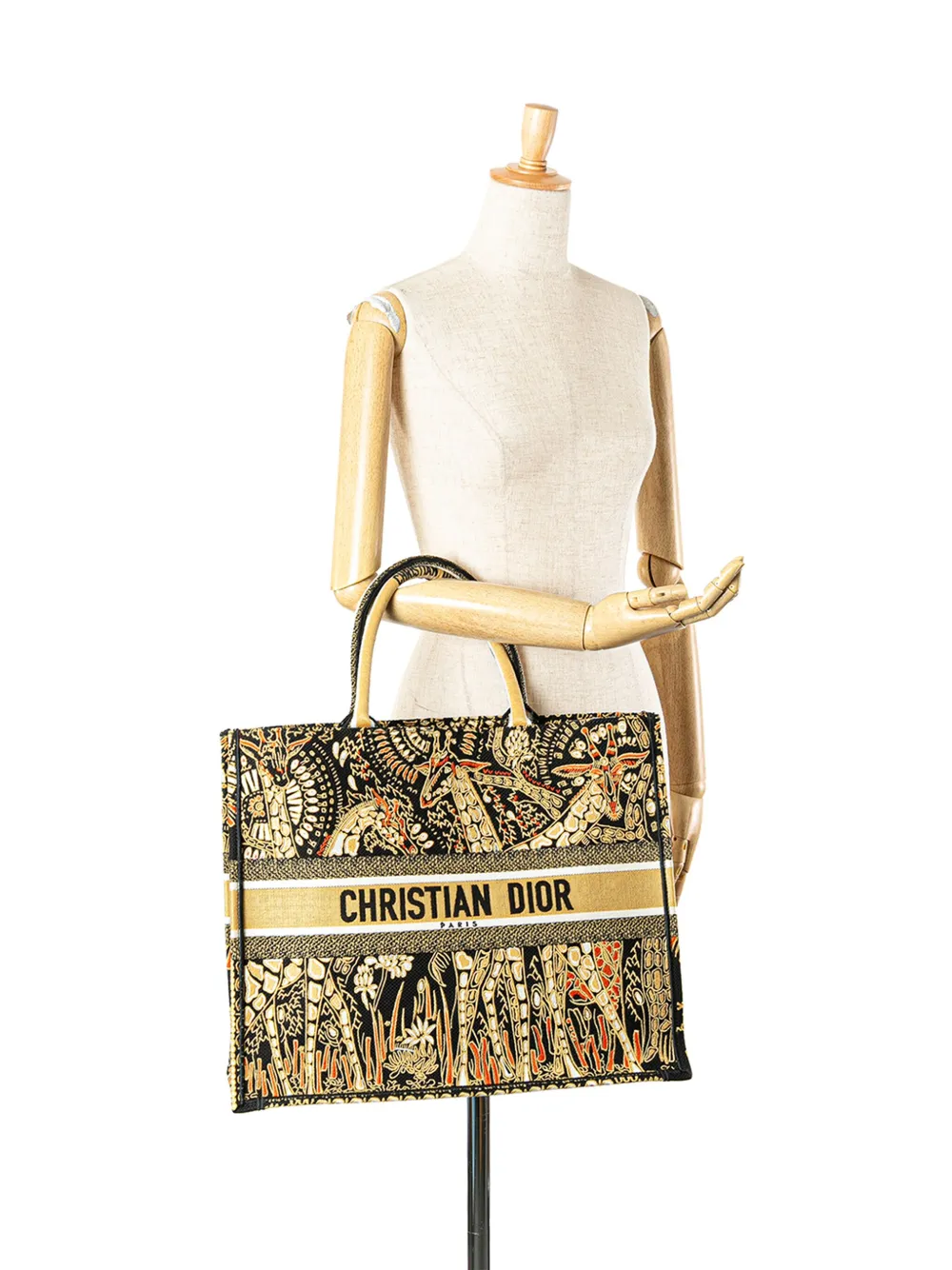 Christian Dior Pre-Owned 2019 Large Canvas Embroidered Dior Animals Giraffe Book tote bag | Pre-Owned | Image 2