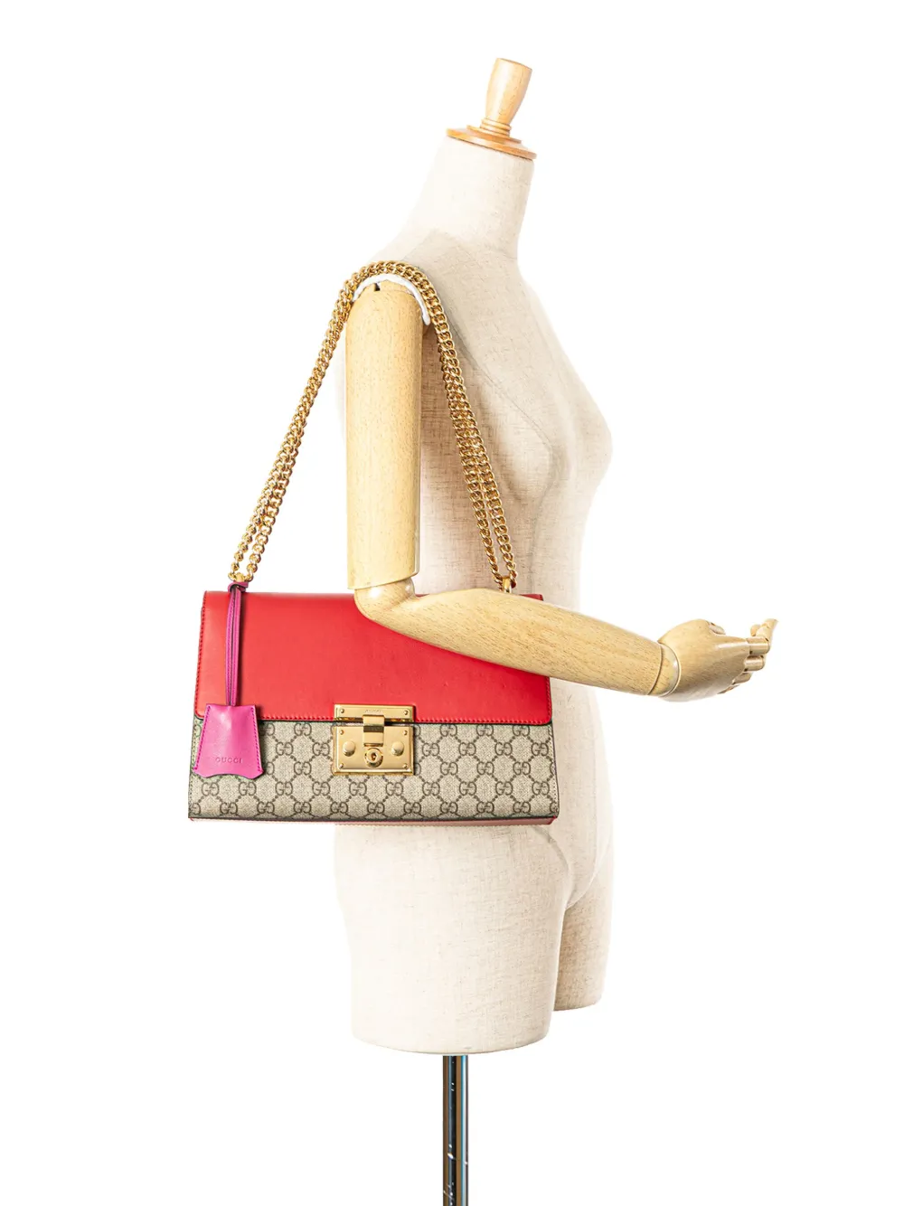 Gucci Pre-Owned 2000-2015 Medium GG Supreme Padlock shoulder bag | Pre-Owned | Image 2