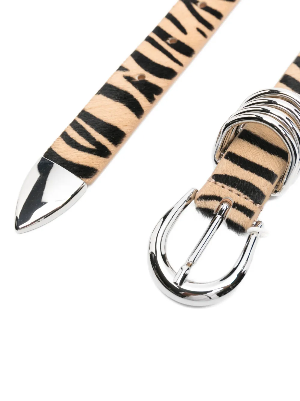Dehanche Hollyhock Zebra Silver Hw Belt In Multi