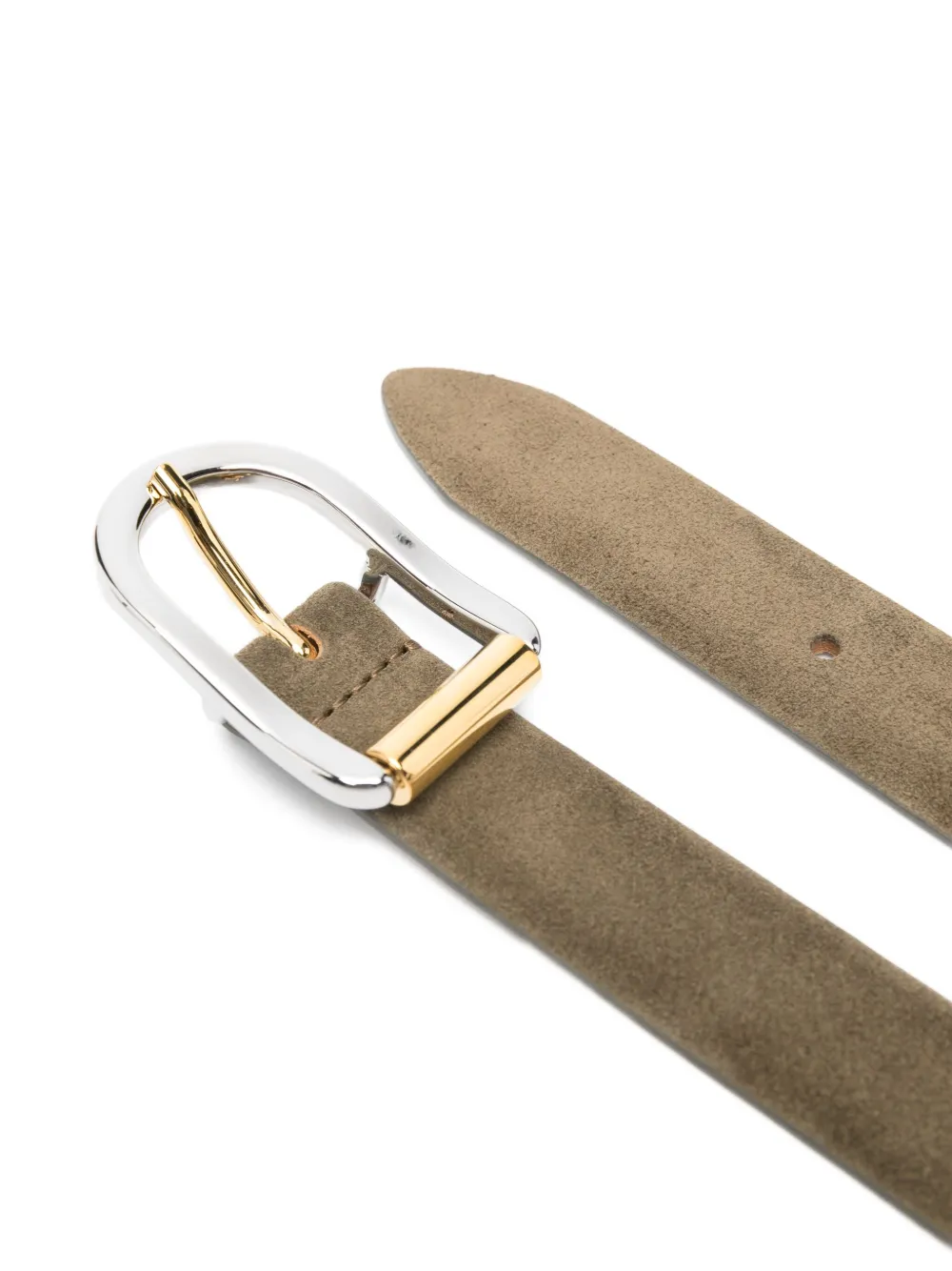 Dehanche Mija Suede Mixed Belt In Green