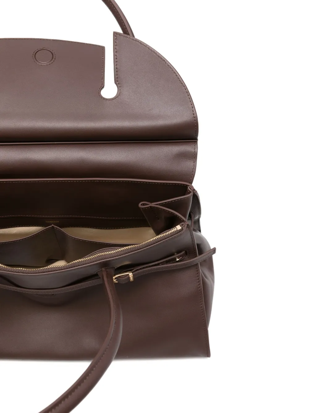 Simkhai River Suede Buckle Shoulder Bag In Brown