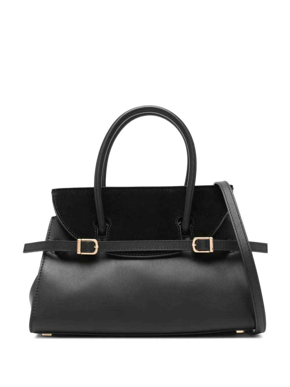 Simkhai small River suede buckle tote bag | Black | Image 1