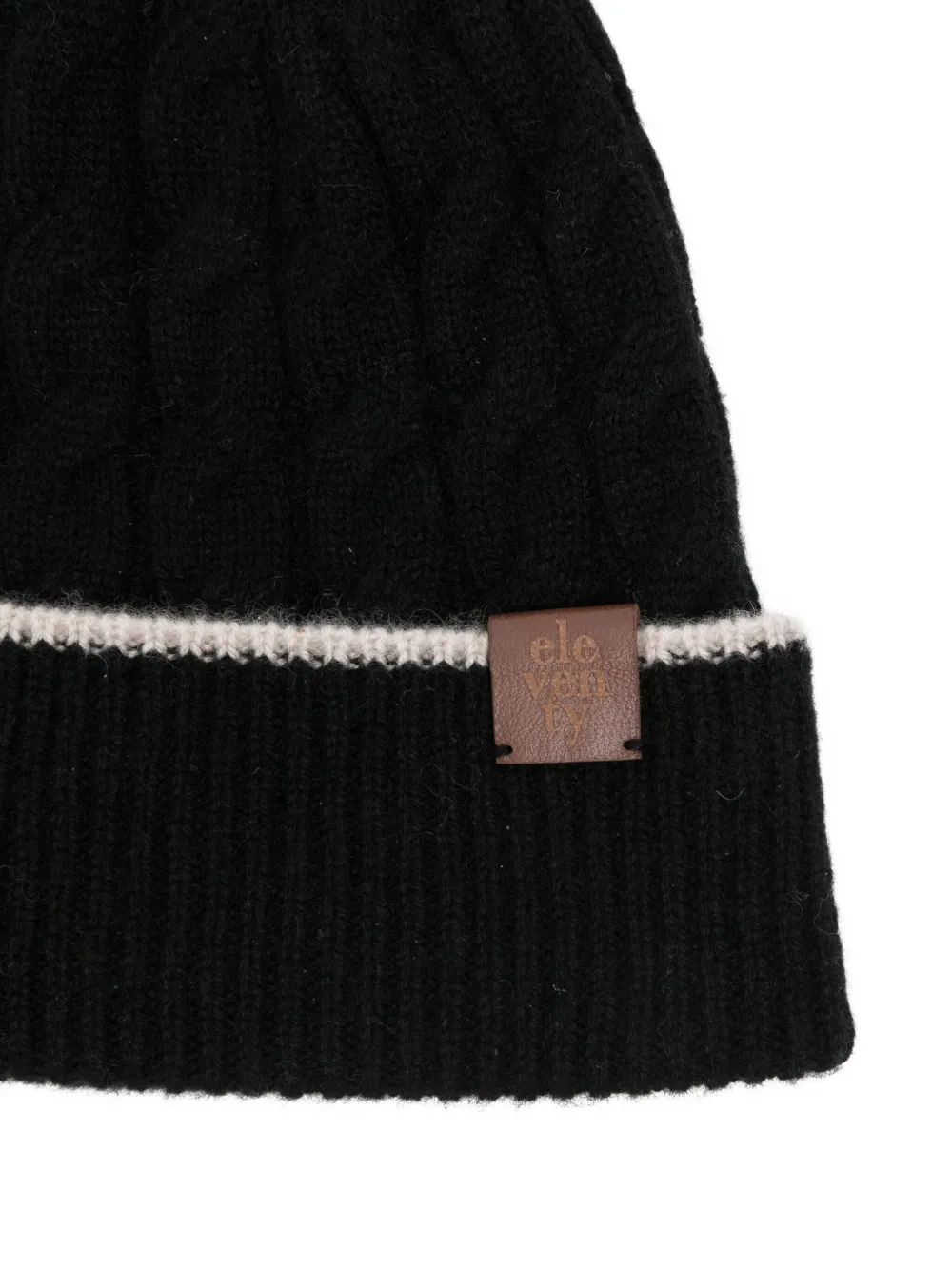 Eleventy Beanie mit Zopfmuster-Patch | Image 2