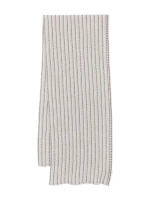 Fedeli cable-knit tassel-detail Scarf | Neutrals | FARFETCH JO