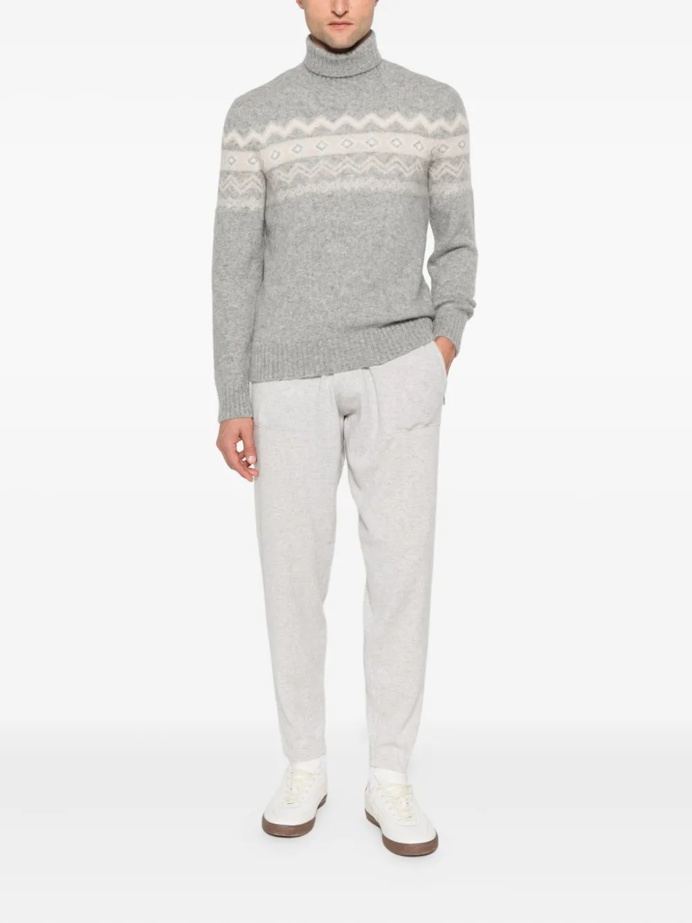 Eleventy turtleneck jacquard sweater | Knitted Sweaters | Image 2