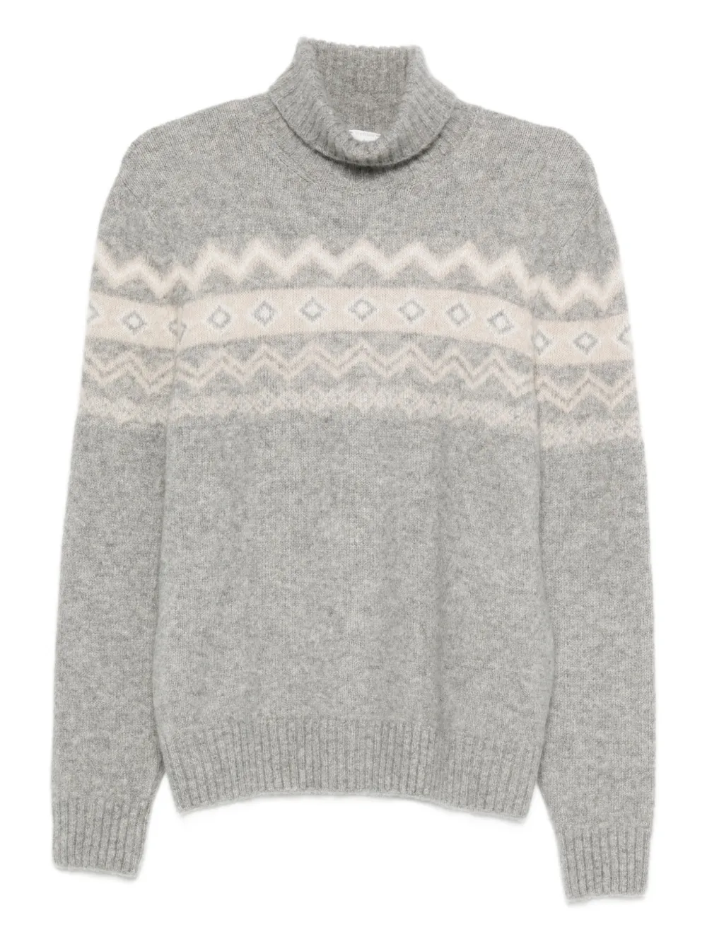 Eleventy turtleneck jacquard sweater | Grey | Image 1