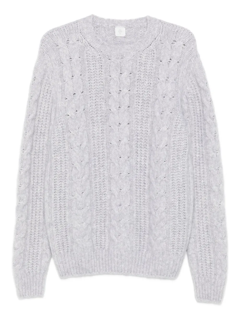 Eleventy cable-knit crew-neck sweater | Grey | Image 1