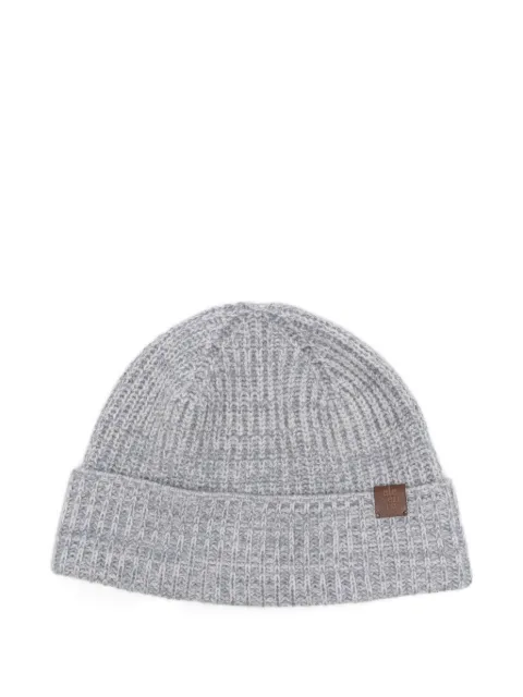 Eleventy ribbed cashmere beanie hat