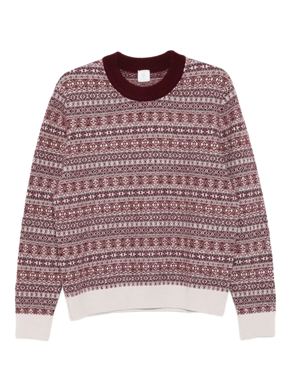 Eleventy jacquard crew-neck sweater | Red | Image 1
