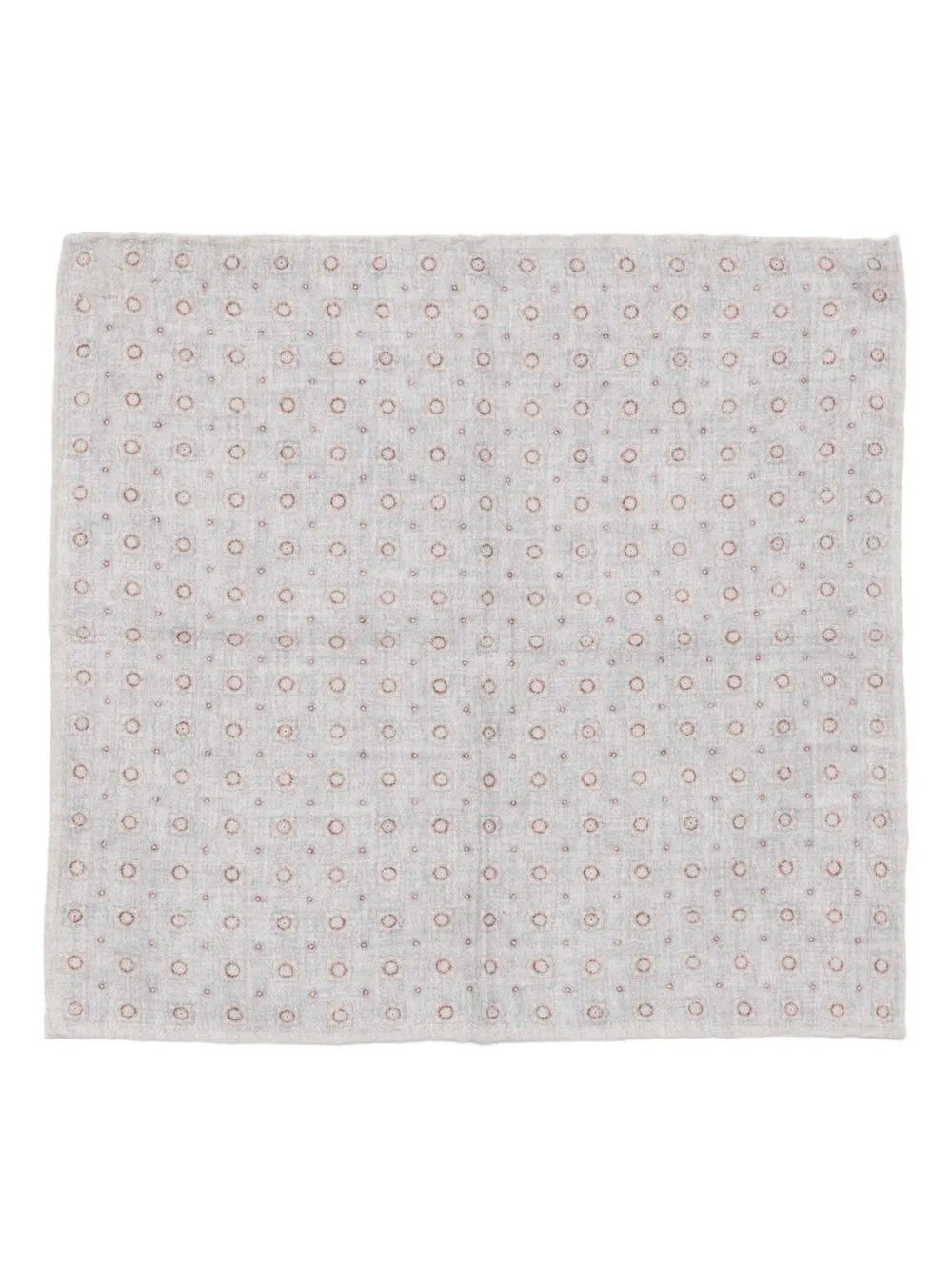 Eleventy patterned pocket square | Grey | Image 1