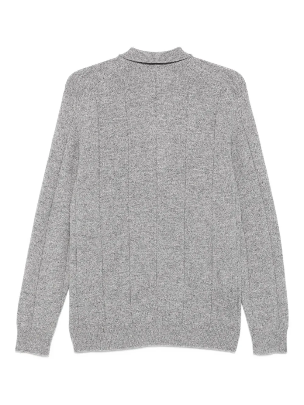 Eleventy Geribbeld poloshirt Grijs