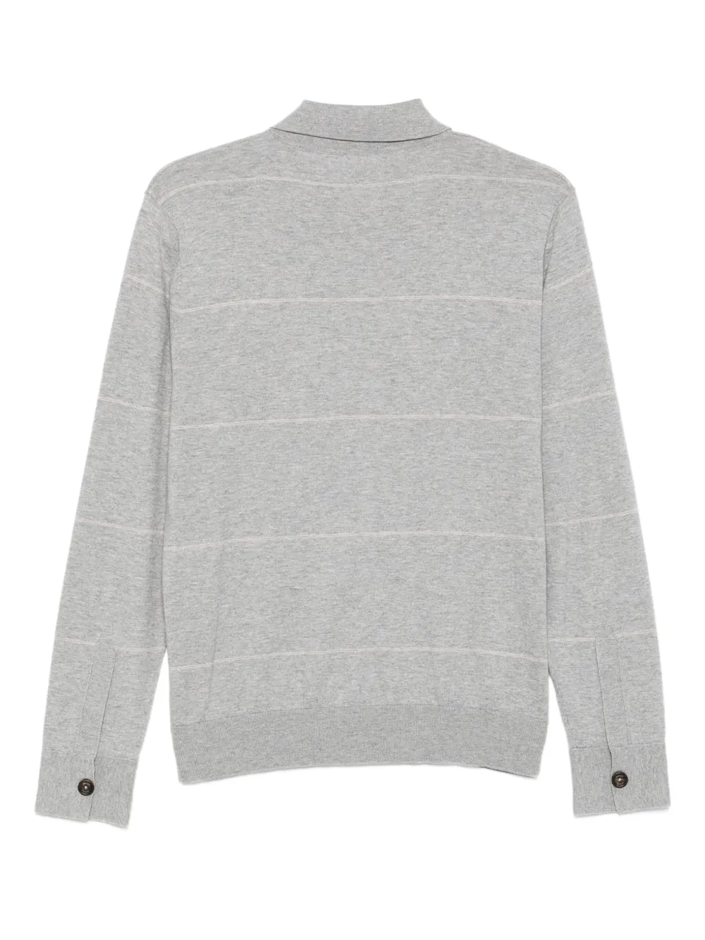 Eleventy Gestreept poloshirt Grijs