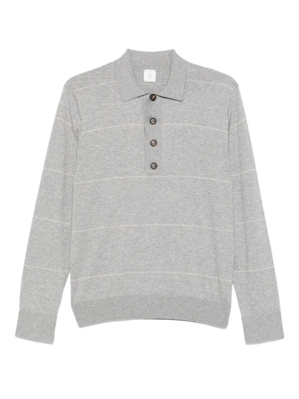Eleventy Gestreept poloshirt Grijs