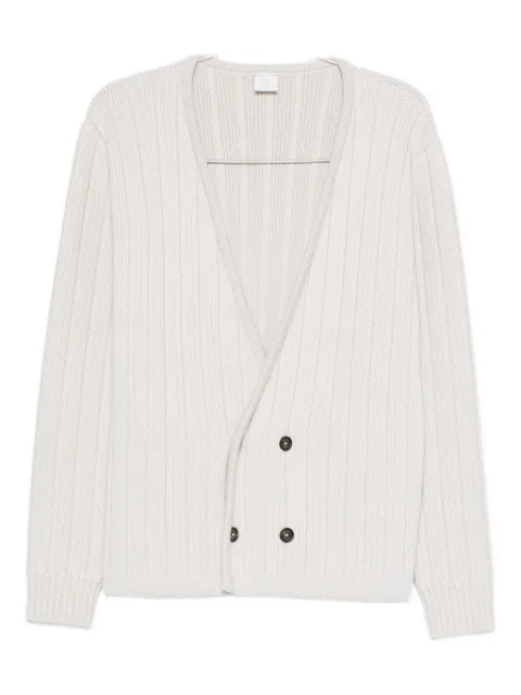 Eleventy raglan ribbed cardigan