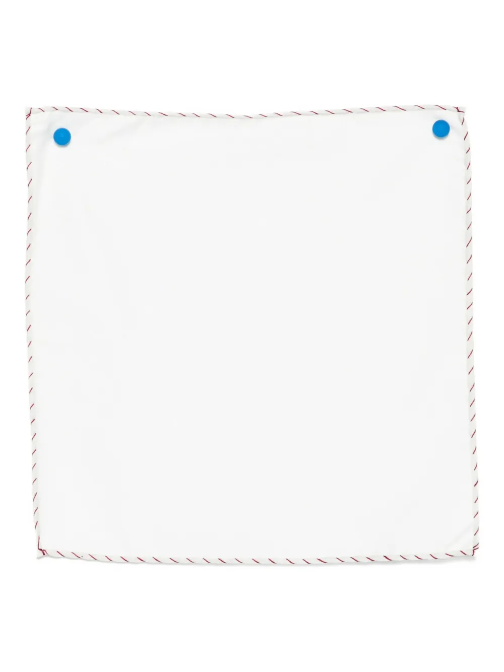 Eleventy Fazzoletto da taschino con bordo a contrasto - Bianco
