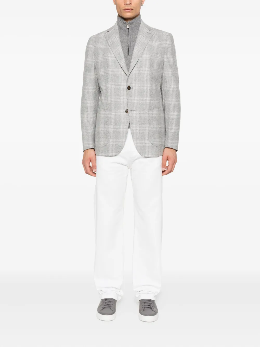 Eleventy checked single-breasted blazer | Suit & Dinner Jackets | Image 2