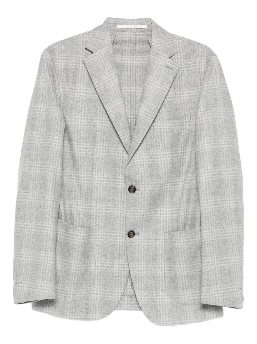 Eleventy checked single-breasted blazer | Grey | Image 1