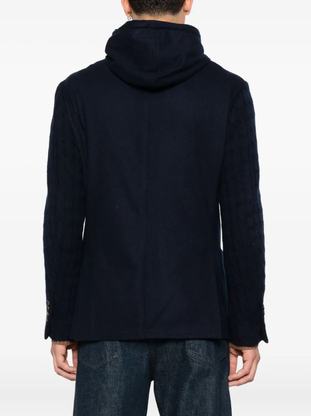Eleventy Blazer met enkele rij knopen Blauw