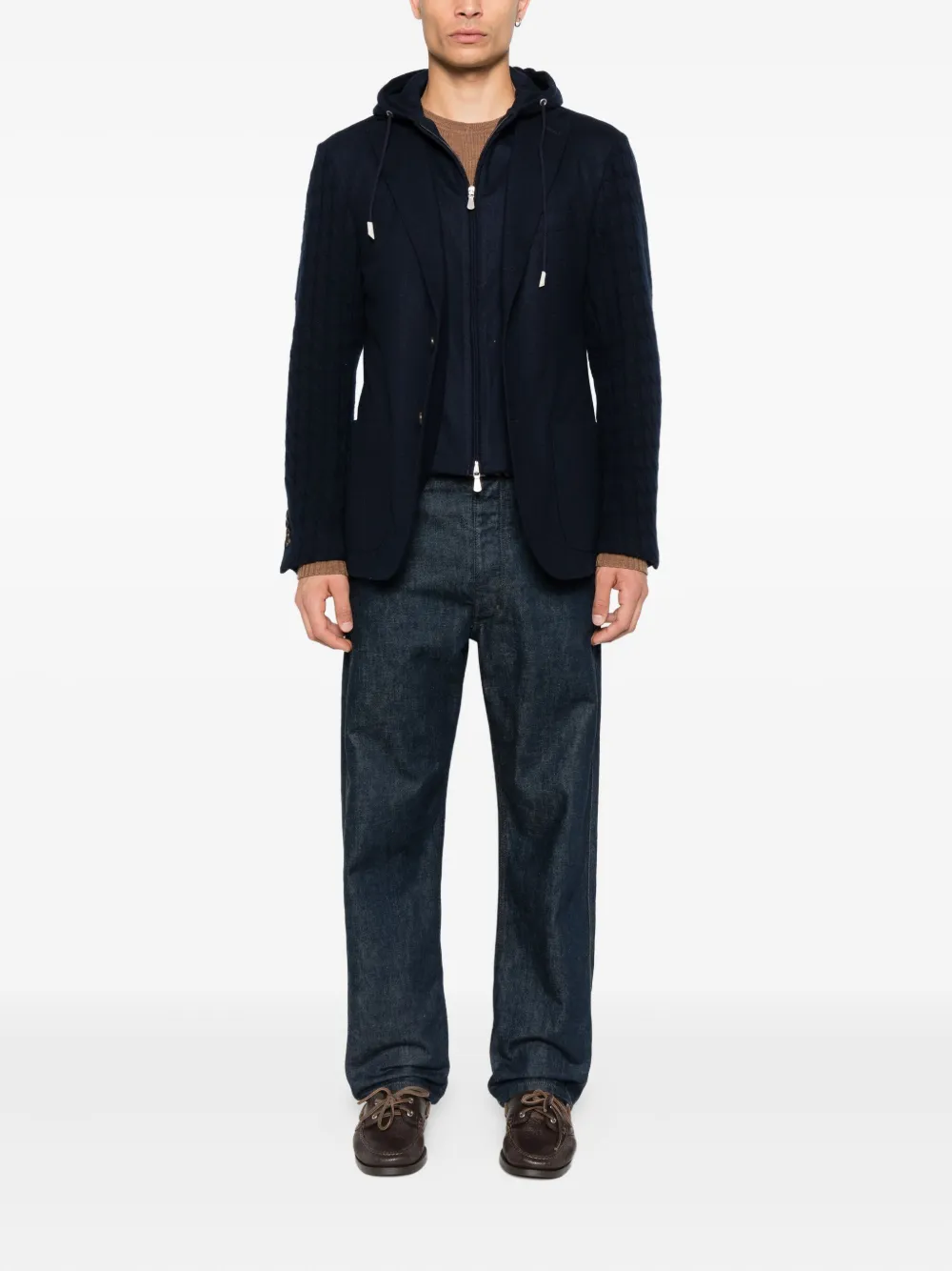 Eleventy blazer con botones y capucha | Chamarras con capucha | Image 2