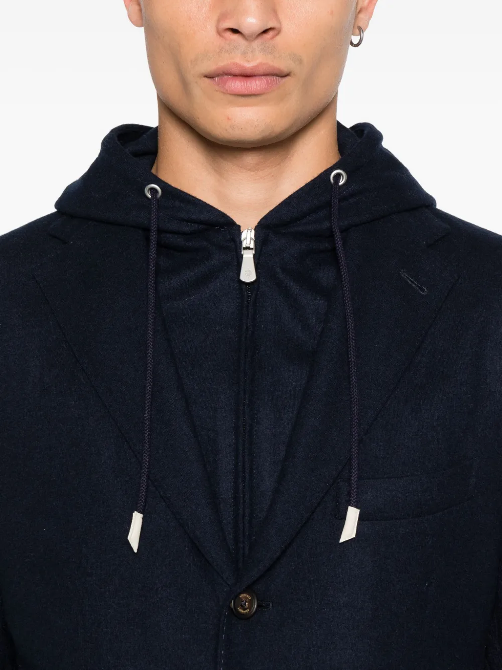 Eleventy Blazer met enkele rij knopen Blauw