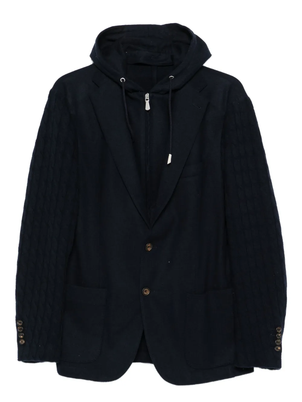 Eleventy blazer con botones y capucha | azul | Image 1