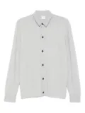 Eleventy button-down wool shirt - Grey