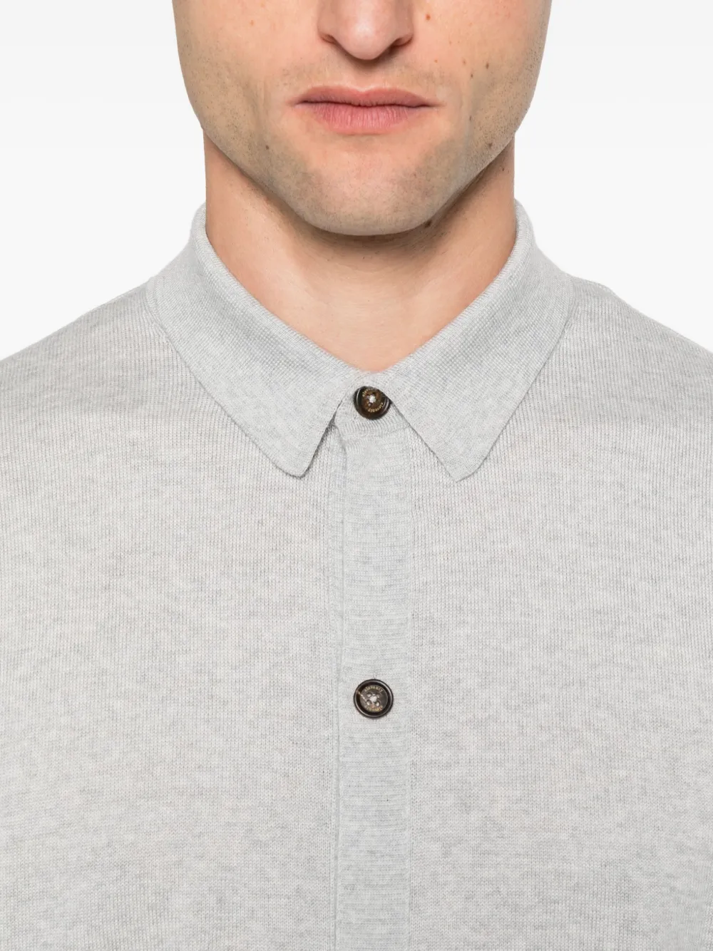 Eleventy Button-down wollen overhemd Grijs