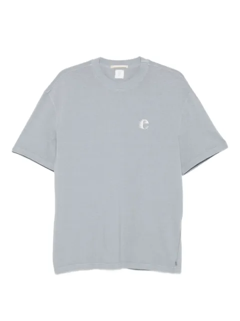 Eleventy Running Club-print cotton T-shirt