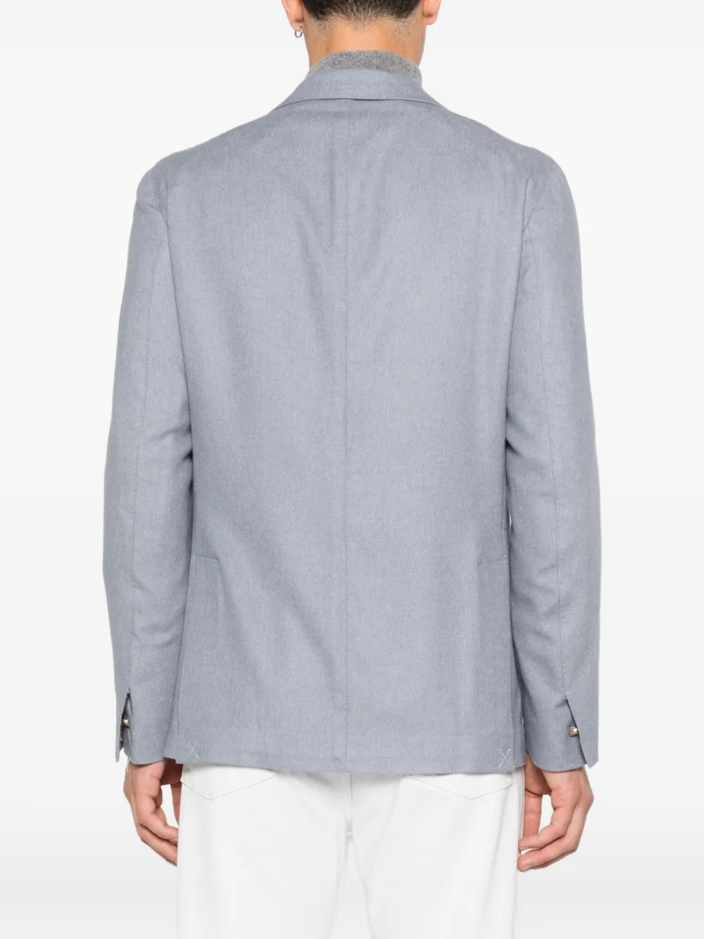 Eleventy Blazer met enkele rij knopen Blauw