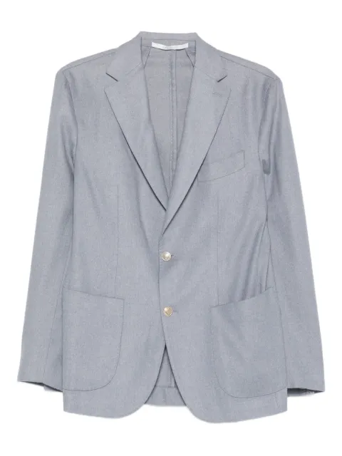 Eleventy patch-pocket single-breasted blazer