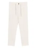 Eleventy pleated drawstring trousers - Neutrals