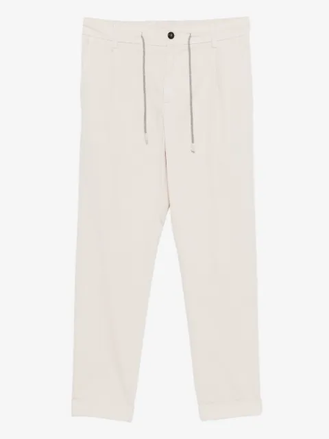 Eleventy pleated drawstring trousers