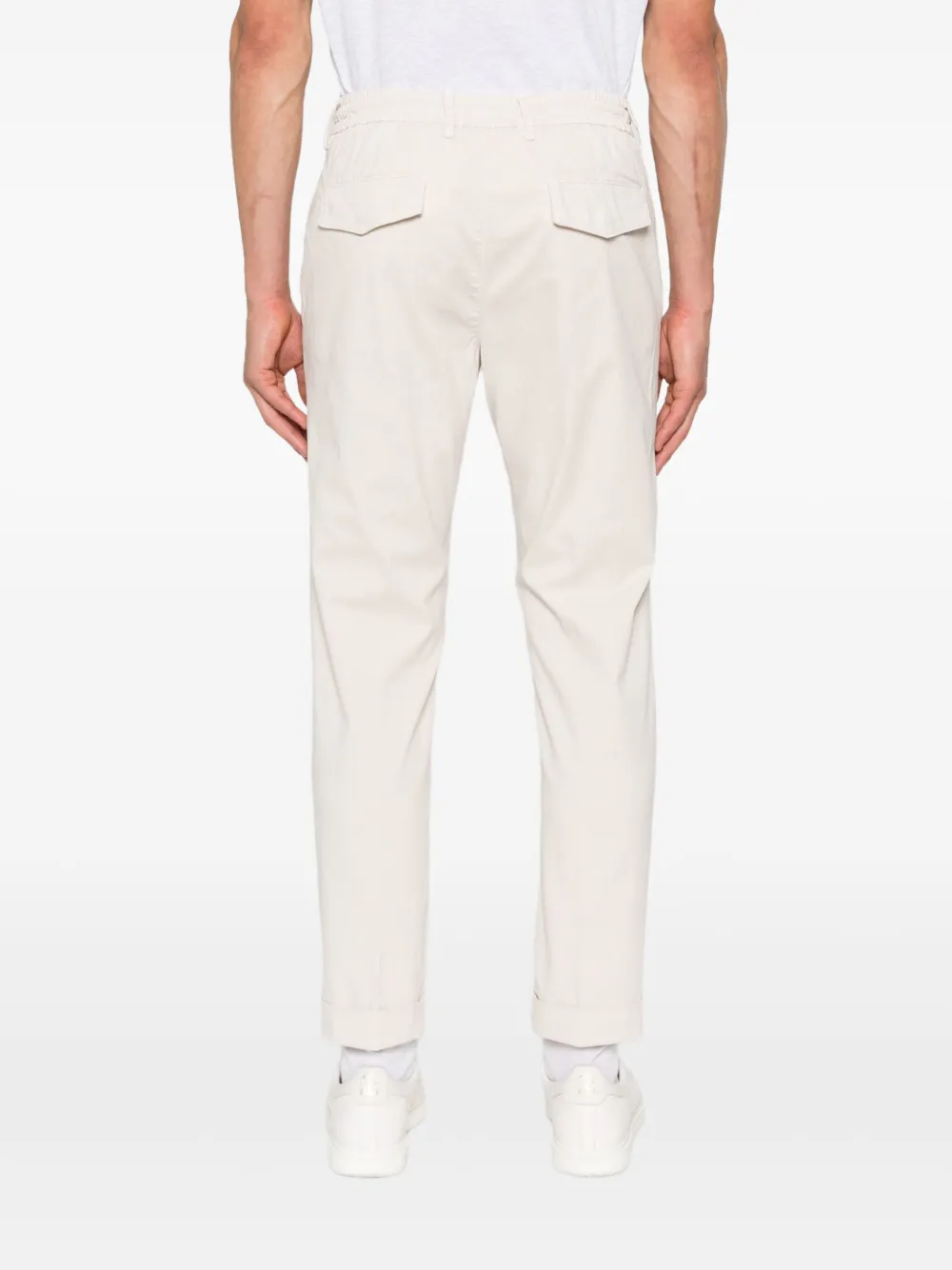 Eleventy Broek met trekkoord Beige