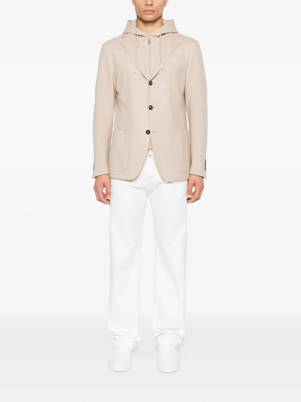 Eleventy blazer con botones y capucha | Chamarras con capucha | Image 2