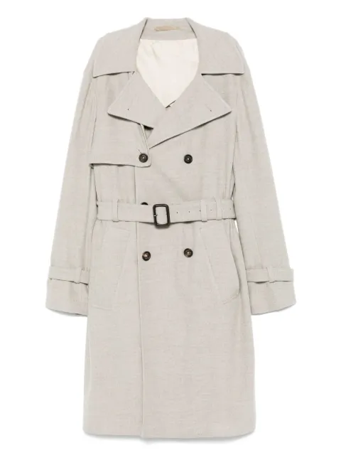 Eleventy belted double-breasted trench coat