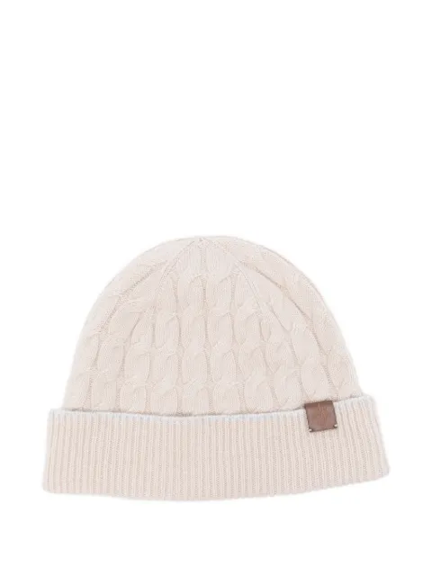 Eleventy cable-knit beanie hat