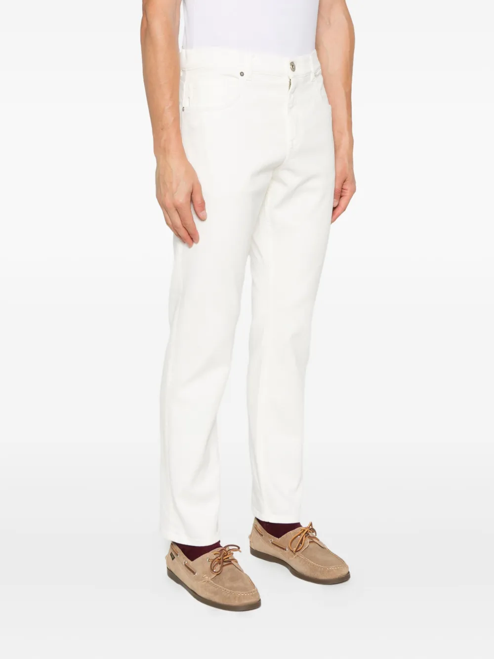 Eleventy Broek met vijf zakken Wit